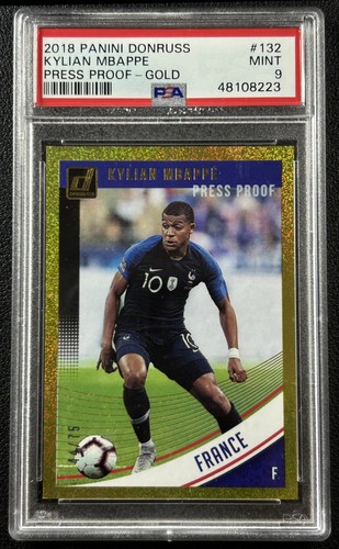 Kylian Mbappé 2018 Panini Donruss Gold /75