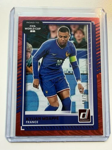Kylian Mbappé 2025 Panini Donruss Red Vortex /79