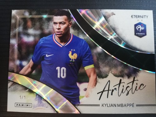 Kylian Mbappé 2025 Panini Eternity Black Artistic 1/1