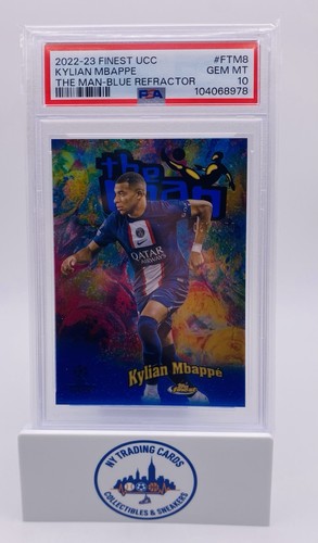 Kylian Mbappé 2022 Panini Finest Blue Refractor /150