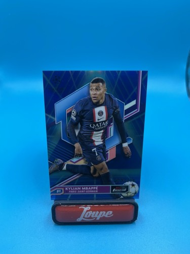 Kylian Mbappé 2023 Topps Finest Blue/Aqua Vaporwave /250