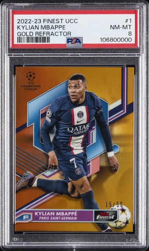 Kylian Mbappé 2022 Topps Finest Gold /50