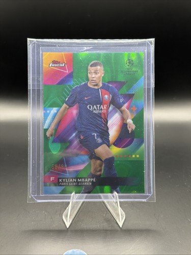 Kylian Mbappé 2023 Topps Finest Green Lava Refractor /99