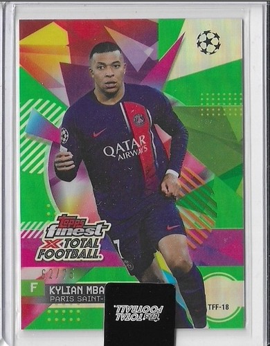 Kylian Mbappé 2024 Topps Finest Green Refractor /75