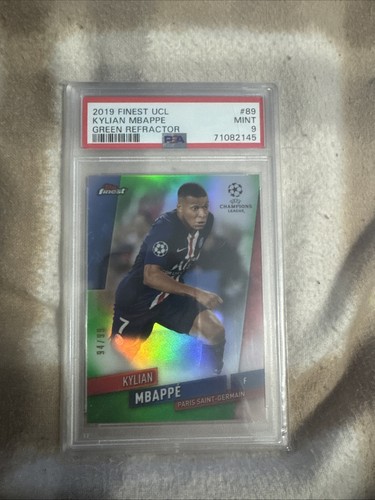 Kylian Mbappé 2019 Panini Finest Green Refractor /99