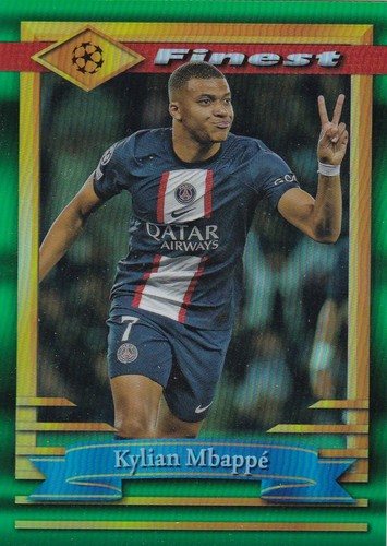 Kylian Mbappé 2023 Topps Finest Refractor #50