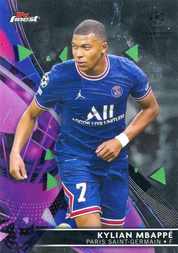 Kylian Mbappé 2021 Topps Finest UEFA 50