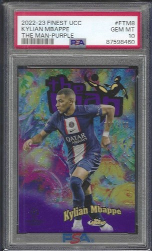 Kylian Mbappé 2022 Topps Finest Viola /299