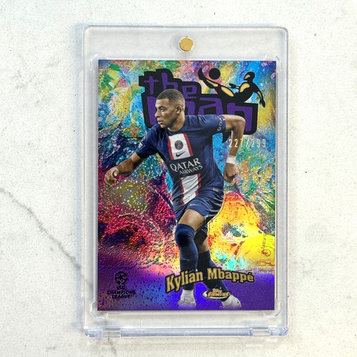 Kylian Mbappé 2023 Topps Finest viola /299