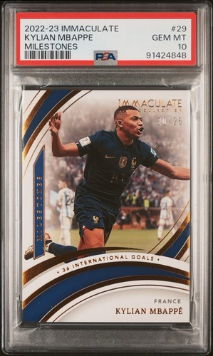 Kylian Mbappé 2022 Panini Immaculate Collection /25