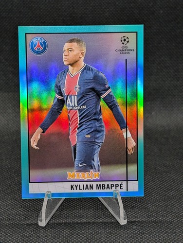 Kylian Mbappé 2020 Topps Merlin Chrome Aqua Refractor /199