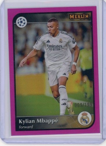 Kylian Mbappé 2024 Topps Merlin Chrome Rosa /199