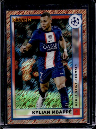 Kylian Mbappé 2022 Topps Merlin Chrome Rose Gold Shimmer Refractor /299