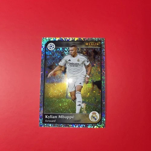 Kylian Mbappé 2024 Panini Merlin Chrome Speckle Refractor