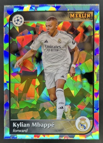 Kylian Mbappé 2024 Topps Merlin Chrome UEFA Atomic Refractor