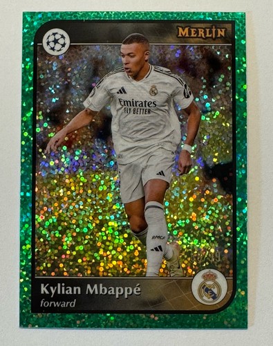 Kylian Mbappé 2024 Topps Merlin Chrome UEFA Green /99