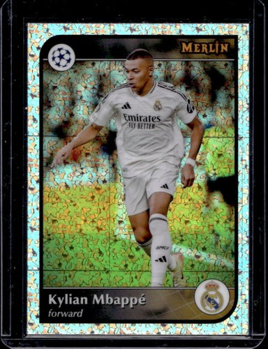 Kylian Mbappé 2024 Topps Merlin Chrome UEFA Mini Diamond Refractor