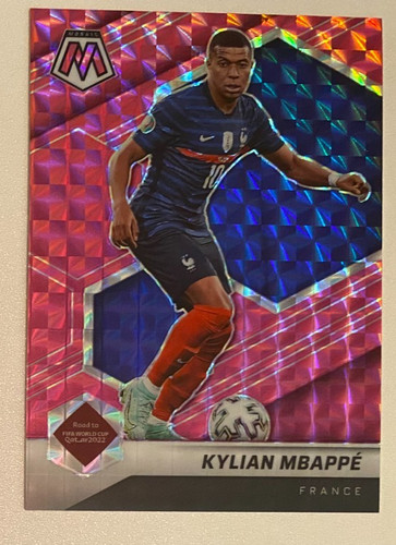 Kylian Mbappé 2021 Panini Mosaic FIFA Pink Prizm Refractor /25