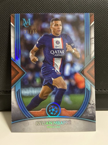 Kylian Mbappé 2022 Topps Museum Collection Blue /75