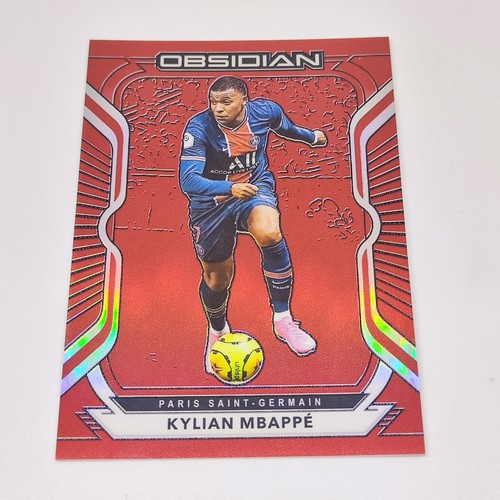 Kylian Mbappé 2020 Panini Obsidian Red Flood /28