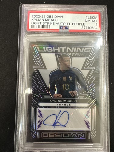 Kylian Mbappé 2022 Panini Obsidian Viola /50