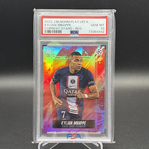 Kylian Mbappé 2022 Topps Platinum Curated Red /10