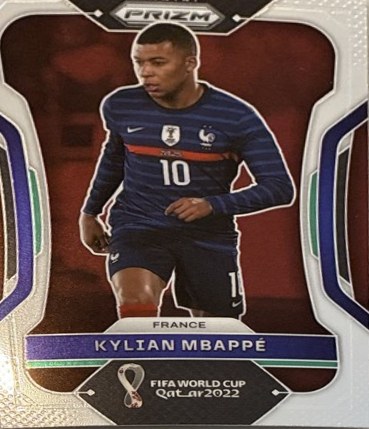 Kylian Mbappe 2022 Panini Prizm FIFA World Cup Qatar Silver Prizm