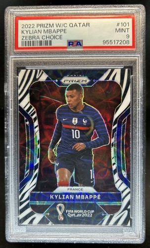 Kylian Mbappé 2022 Panini Prizm Choice Zebra /101