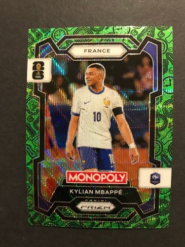 Kylian Mbappé 2026 Panini Prizm Green Wave