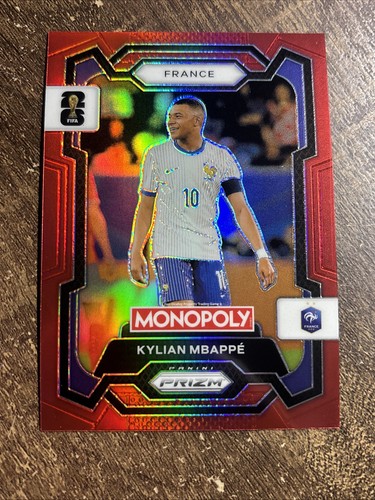 Kylian Mbappé 2026 Panini Prizm Monopoly FIFA World Cup Red Prizm