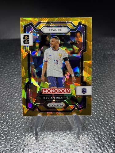 Kylian Mbappé 2026 Panini Prizm Oro Hielo Agrietado /7