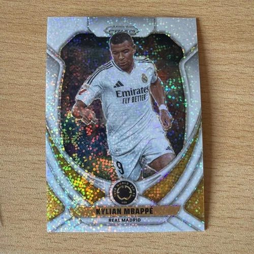 Kylian Mbappé 2025 Panini Prizm White Sparkle
