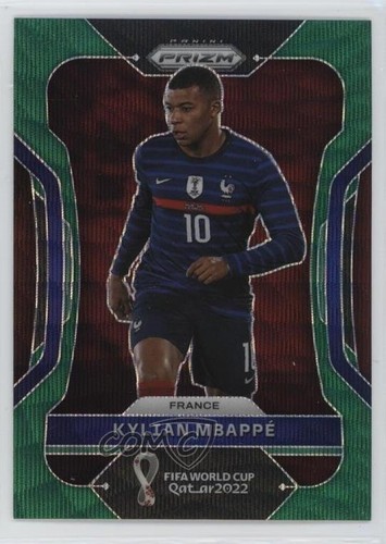 Kylian Mbappé 2022 Panini Prizm World Cup Green Wave