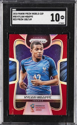 Kylian Mbappé 2018 Panini Prizm World Cup Red Prizm