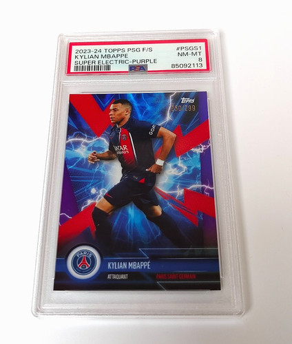 Kylian Mbappé 2023 Topps PSG Super Electric-Purple /299