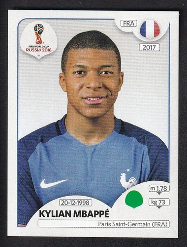 Kylian Mbappé 2018 Panini Russia 2018 World Cup
