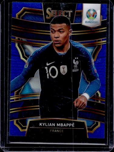 Kylian Mbappé 2020 Panini Select Blue Prizm Terrace /225