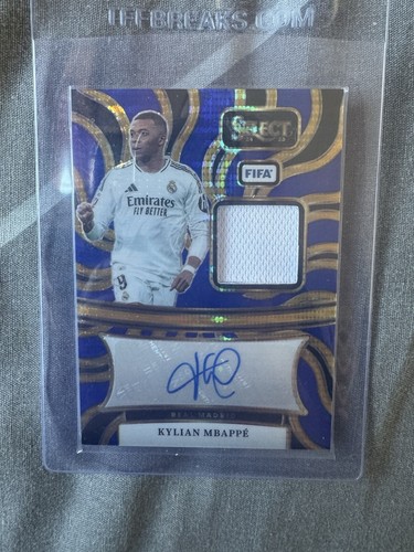 Kylian Mbappé 2024 Panini Select Blue Pulsar