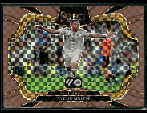 Kylian Mbappé 2025 Panini Select Bronze Checker /99