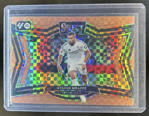 Kylian Mbappé 2024 Panini Select Bronze Checker Prizm /59