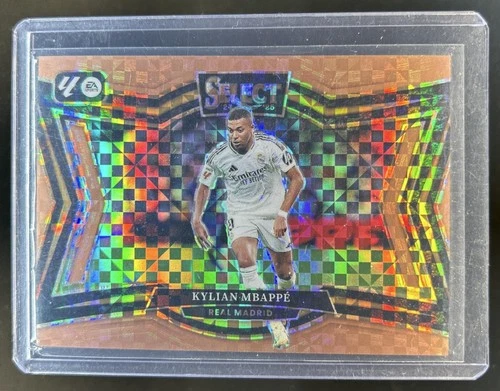 Kylian Mbappé 2024 Panini Select Bronze Checker Prizm /59