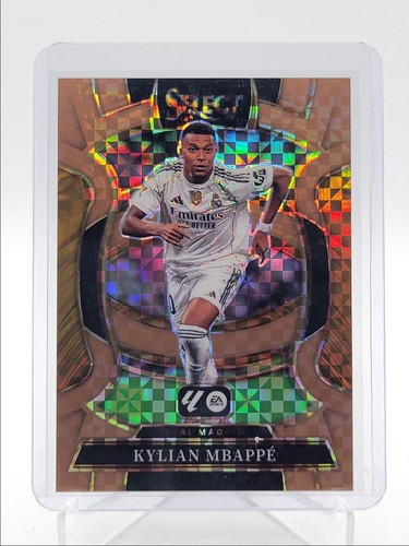 Kylian Mbappé 2025 Panini Select Bronze Checker Prizm /99