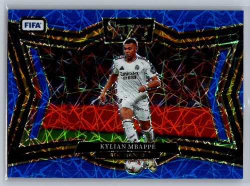 Kylian Mbappé 2024 Panini Select FIFA Blue Lazer