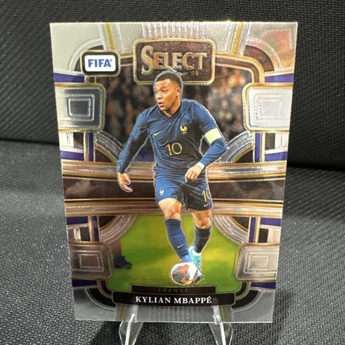 Kylian Mbappé 2023 Panini Select FIFA Plata Prizm