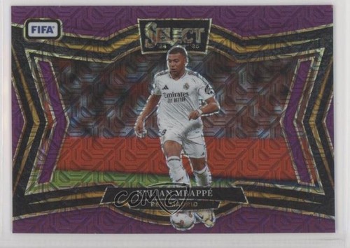 Kylian Mbappé 2024 Panini Select FIFA Purple Mojo Prizm
