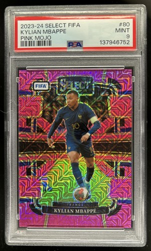 Kylian Mbappé 2023 Panini Select Pink Mojo Prizm /199