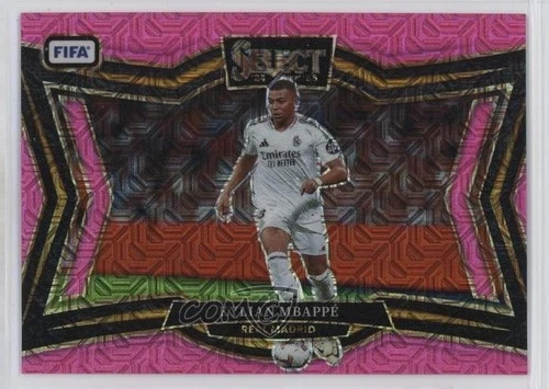 Kylian Mbappé 2024 Panini Select Pink Mojo Prizm /299