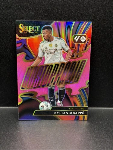 Kylian Mbappé 2025 Panini Select Pink Prizm /25