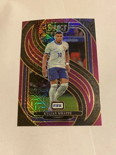 Kylian Mbappé 2024 Panini Select Purple Mojo