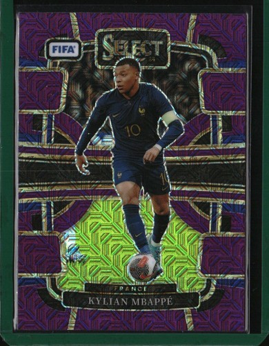 Kylian Mbappé 2023 Panini Select Purple Mojo